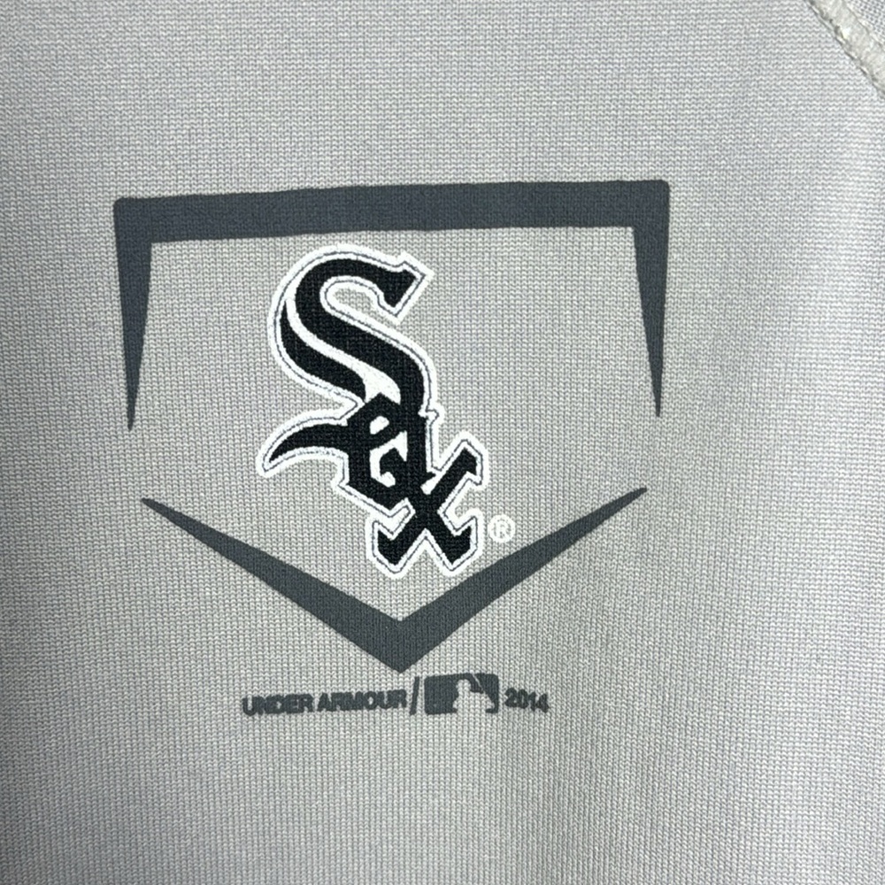Under Armour Large / L Semi-Fitted Heat Gear White Sox Long Sleeve Thermal - Picture 9 of 11